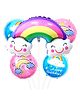 Decor Mantra rainbow foil balloon for rainbow theme birthday & baby shower party decortaion kit - Multi color - Pack of 5