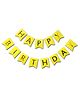 Decor Mnatra happy birthday banner is perfect for outdoor and indoor  birthday decoration - yellow - Pack of 13