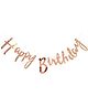 Decor Mantra happy birthday banner is perfect for outdoor and indoor  birthday decoration - Rose Gold - Pack of 2