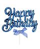 Decor Mantra Happy Birthday  Theme Cake Topper Is Perfect for Every Birthday Bash - Blue - Pack of 1
