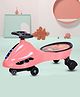 Kids Swing Car With Light & Music- Pink