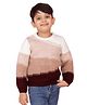 JoE Hazel Full Sleeves Colour Blocked Sweater - Brown