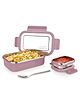 ATTRO Hotmate Stainless Steel Insulated Airtight Leak-Proof Lunch Box Violet - 800 ml