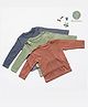 Cocoon Care Bamboo Cotton Knit Pack of 3 Full Sleeves Solid Tee & Pajamas Coordinating Night Suit Set - Pink & Sage Green