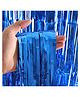 Birthday Popper Blue Fringe Curtain (2 Pack; 3.5ft x 6.5ft Each) Backdrop Streamers for Party Birthday, Baby Shower, Wedding Decorations