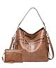 lycheebags Bag Women Hobo PU Handbags Leather Ladies Shoulder Bag