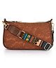 lycheebags bags Women Pu Croco Finish Tan Sling Bag