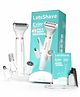 Letsshave Evior 4-in-1 Face & Body Trimmer for Women | 4 Heads - 6 Functions | Skin-Safe Blades for Face, Eyebrows, Bikini & Full Body Hair Removal | Rechargeable Groomer for All Body Parts