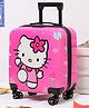 NAVRANGI Hello Kitty Kids' Trolley Suitcase, Pink, with Floral Prints and Butterfly Motifs