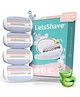 Letsshave Evior 3 Sensitive Blade Refills/Cartridges -Pack of 4