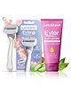 LetsShave Evior 3 Blade Full Body Razor for Women & Body Lotion -100 ml