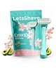 LetsShave Evior 3 Sensitive Shaving Razor for Women  1 Handle + 1 Blade (Dual Moisture Bar with Aloe Vera Vitamin E Argan & Avocado Oils) Bikini & Underarm Friendly Full Body Hair Removal Razor 6 Weeks of Smooth Shaving