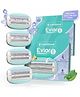 LetsShave Evior 6 Razor Blade Cartridges/Refills for women (4 Pcs) | Full Body Hair Removal Razor for Women