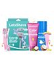 LetsShave Evior Absolute Shaving Kit for Women with Bikini Razor for Women, Face Razor for Women, 6 Blade Razor for Women, Shave Foam & After Shaving Balm | Hair Removal Machine for Women Body Razors