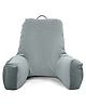Kwality Dreams Reading Pillow, Bed Rest Pillow with Support Arms, Perfect Back Support, King Size - Grey
