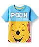 Babyhug Marvel Single Jersey Half Sleeves T-Shirt With Winnie The Pooh Graphics - Light Blue
