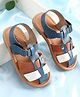 Babyoye Velcro Closer Sandals - Navy Blue