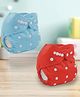 Sparkle Joy Free Size Reusable Cloth Diaper Without Insert Pack Of 2 - Red & Sky-blue