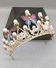 Babymoon Butterfly & Crystals Embellished Tiara - Golden