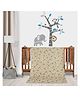 Florida All Season AC Baby Blanket Swaddler Wrapper Flannel Soft and Comfortable for 0-5 Years Babies with Banana Print Grey
