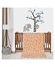 Florida All Season AC Baby Blanket Swaddler Wrapper Flannel Soft and Comfortable for 0-5 Years Babies with Banana Print Peach