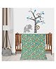 Florida All Season AC Baby Blanket Swaddler Wrapper Flannel Soft and Comfortable for 0-5 Years Babies with Car Print Green