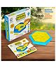 Ratnas Modern Tangaram Board Game 12 Pieces - Yellow