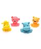 Ratnas Squeezy Animals Bath Toys Pack of 4 - Color & Shape May Vary 
