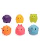 Ratnas Squeezy Cute Animals Bath Toys Pack of 6 -Multicolor