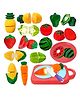 FunBlast Realistic Fruits & Vegetables Cutting Play Set Toys  11 Pcs Multicolor