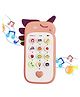 FunBlast Unicorn Theme Mobile Phone Toy with Light and Music - Peach