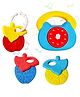 FunBlast Colourful Attractive Rattles for Babies  4 Pcs Multicolor
