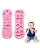 FunBlast Remote Shaped Silicone Teether Toy for Babies  Pack of 1 Pink