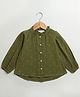 Sweetlime by A.S Cotton Woven Full Sleeves Floral Printed Top - Green