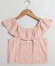 Sweetlime by A.S Cotton Woven Sleeveless Schiffli Embroidered Top - Peach