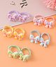 Babyhug Hair Rubber Bands With Bow Applique Pack of 10 - Multicolour