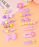 Babyhug Hair Pins And Clips Pack of 14 - Purple