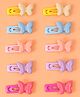 Babyhug  Free Size Snap Clips with Butterfly Applique Pack of 10 - Multicolor