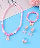 Babyhug Free Size Jewellery Set with Bunny & Bow Applique - Pink