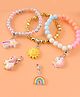 Babyhug Bracelets & Bangles with Unicorn Applique Free Size Pack of 3 - Multicolor