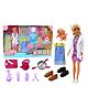 Sanjary Anlily 4in1 doll Doctor Hairdresser Cook Animals Clothes Accessories color design may vary