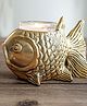 BEHOMA Metal Fish Aluminum Figurine for Good Luck and Success, Candle Holder for Home Decor, Tabletop, Living Room, Showpiece Statue for Gifting.