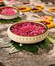 BEHOMA Wood & Metal Design 11.4 Inches Urli, Decorative Bowl for Home Décor