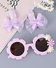 Babyhug Hair Clip And Sunglasses Combo Set Free Size - Purple