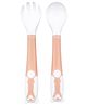 1st Step Bendable Weaning Spoon & Fork Set - Polypropylene (Pink)