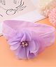 Bonfino Free Size Headband With Floral Applique - Purple