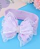 Bonfino Free Size Headband With Bow Applique - Purple