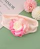 Bonfino Headbands with Floral Applique Free Size - Beige