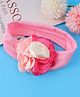 Bonfino Free Size Headband With Floral Applique - Pink