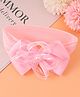 Bonfino Free Size Headband With Bow & Pearl Applique - Pink